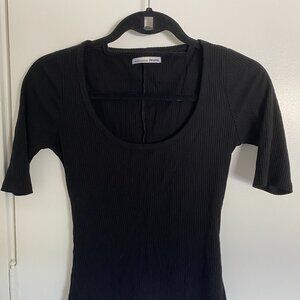 Reformation Jeans Black Shirt Size Medium (M)